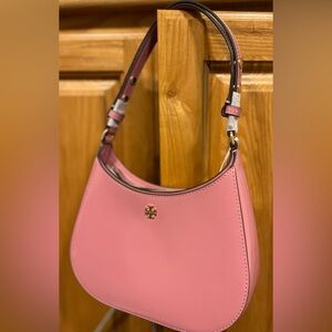 Authentic Tory Burch Pink Patent Emerson Satchel